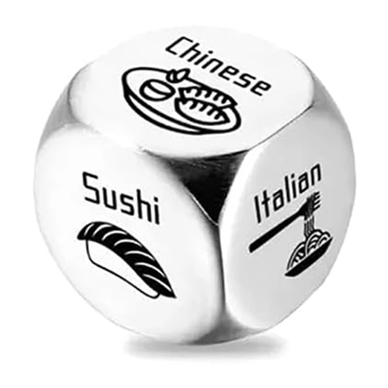 Food Decision Dice Unique Custom Engraved with Sushi BBQ Burgers Prediction Solution Valentine'S Day Present Style 5