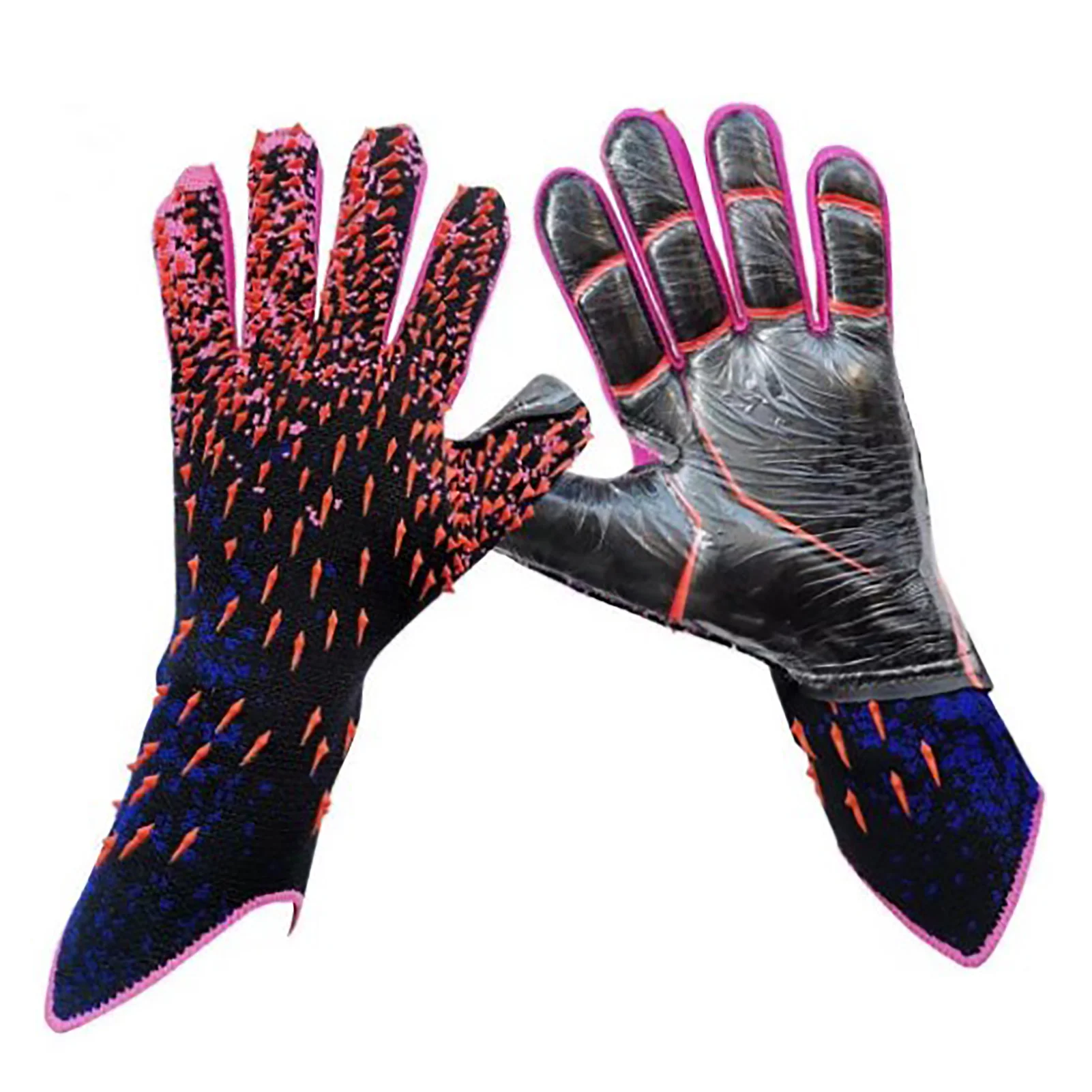 Description Picture 4 of itemProfessional Soccer Gloves Soccer Goalie Goalkeeper Gloves Latex Anti Slip Football Gloves with Strong Grips Palms for Kids Boys