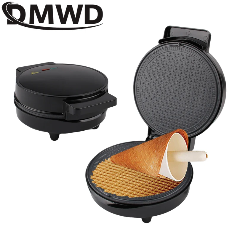 Electric Egg Roll Maker DIY Ice Cream Cone Machine Crispy Omelet Mold Sandwich Iron Crepe Baking Pan Waffle Pancake Grill Oven 1