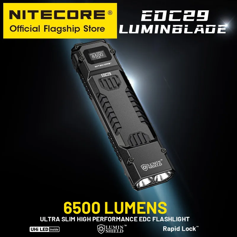 NITECORE EDC29 Utra Slim EDC Flashight 6500 Lumens USB-C