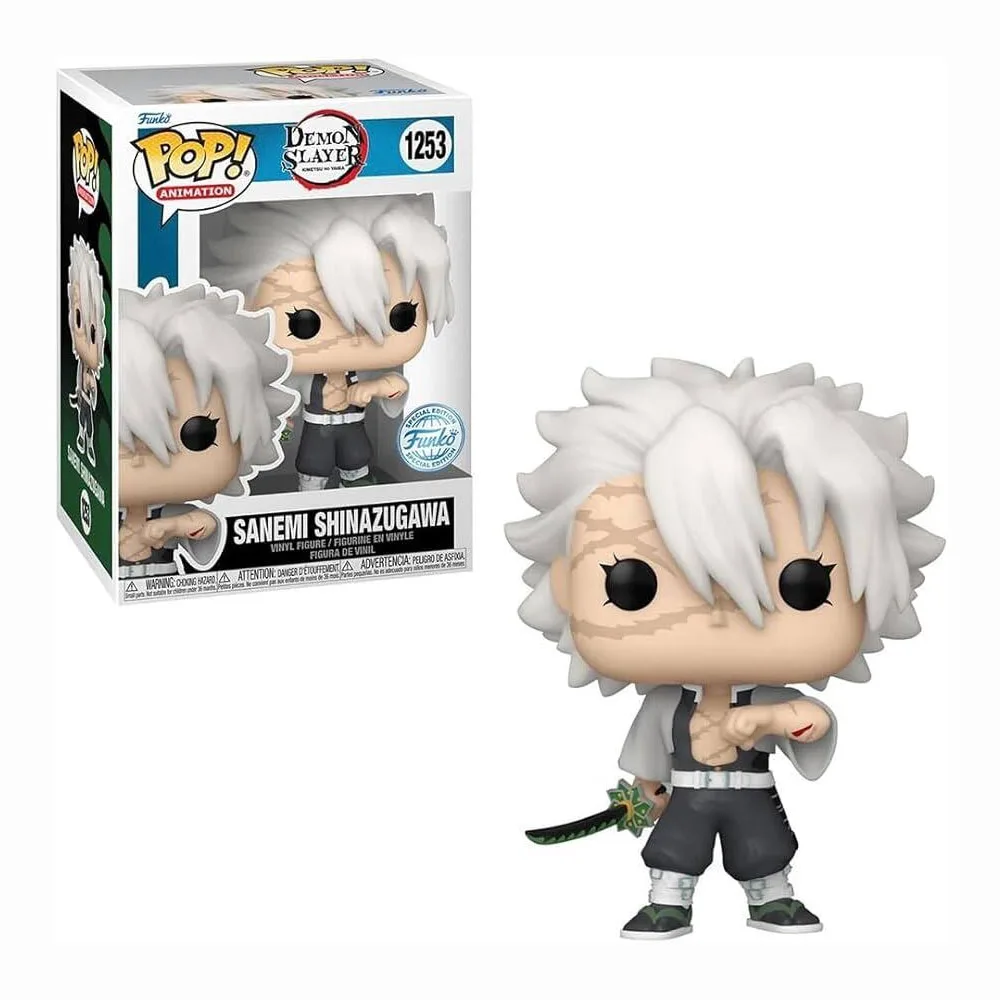 thumbnail image 4 of Funko Pop Demon Slayer Sanemi Shinazugawa 1253 Tanjuro Kamado Mitsuri Kanroji Rui figuras de acción de vinilo muñecos juguetes regalo para niños, 4 of 5