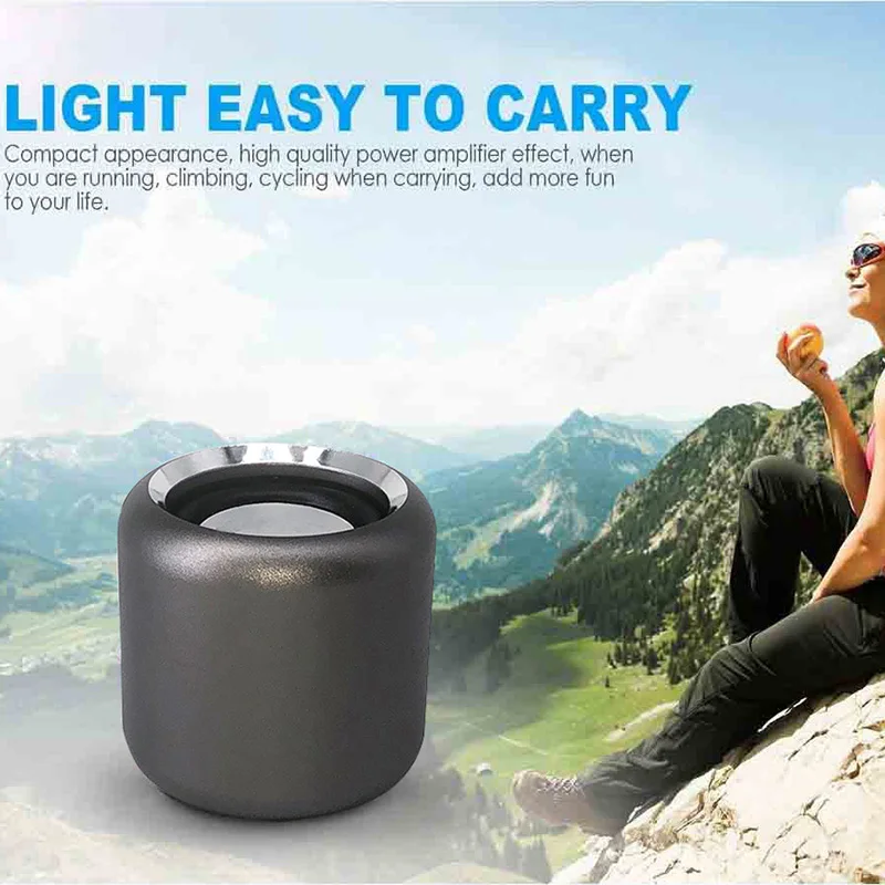 Mini Bluetooth Speaker - Wireless Portable Stereo Sound with Dual Pairing & Built-in Microphone