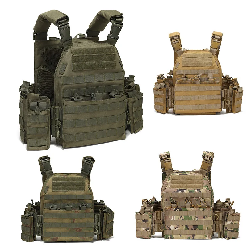 

Tactical Vest Quick Release 1000D Nyloon Molle Plate Carrier Airsoft Hunting Combat Vest for Men