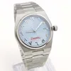 40MM Arabic Blue Dial Mens Watch Automatic Sapphire Wristwatch NH35 Movement Date Steel Strap Waterproof Automatic Watch Men 1