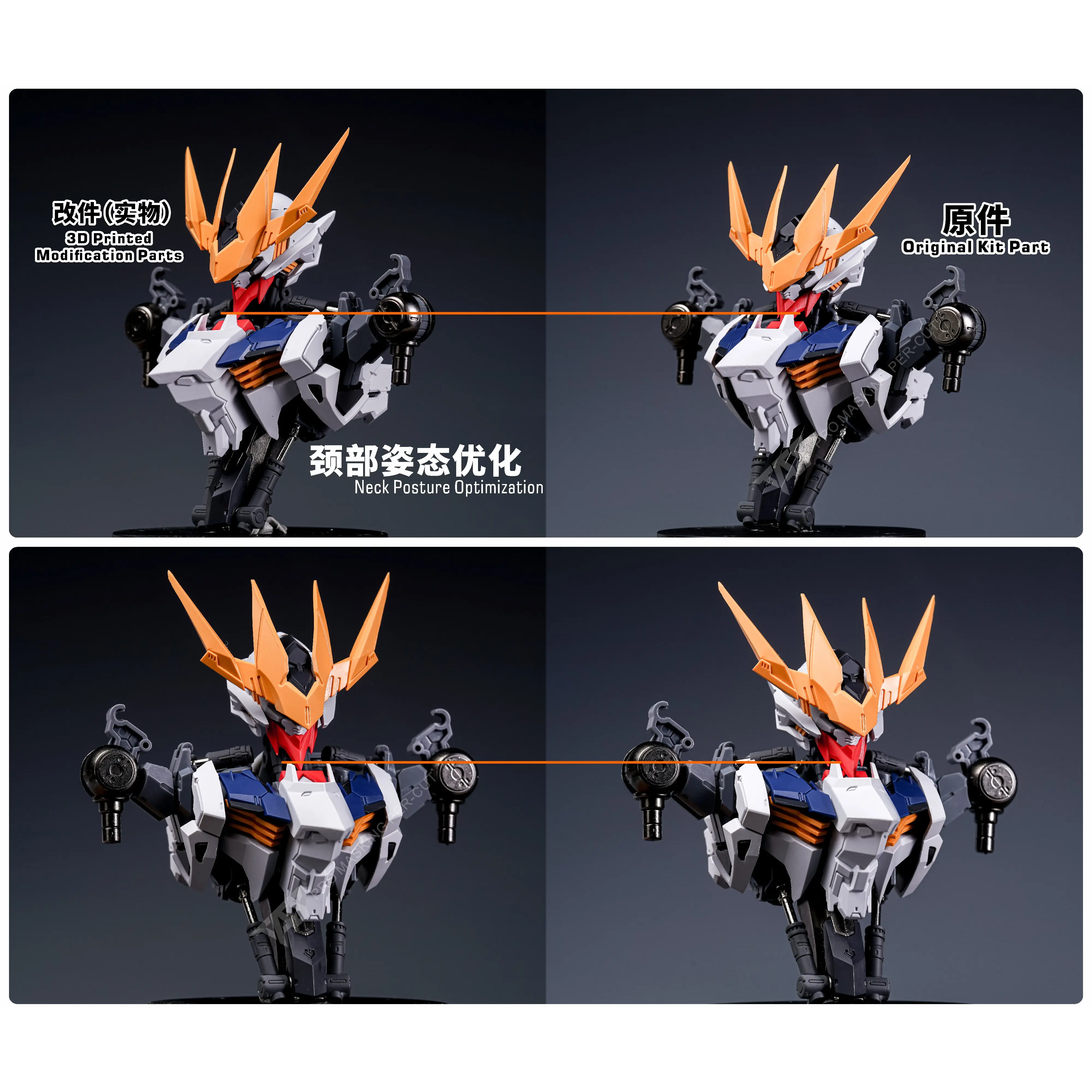 TAS 3D 프린팅 레진 디테일 업그레이드 부품 보충품 PMC-GM-25 (울프 모델 바바토스 루푸스 개조 부품 교체용)