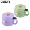 Portable Intelligent Rice cooker Electric skillet Noodles boiling cup hotpot soup stewer Ceramic liner for Dormitory Travel EUUS 1