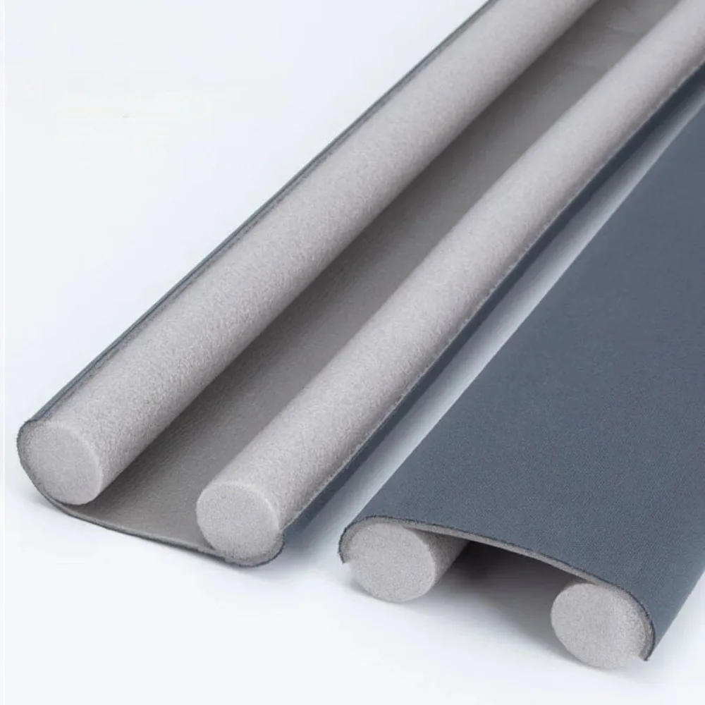 Waterproof Silicone Door Seal Strip - Double Layer Draft and Noise Reduction Guard