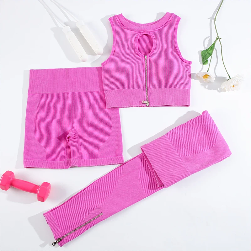 SALSPOR 2/3 шт. моющиеся бесшовные комплекты для йоги тренировочная ...