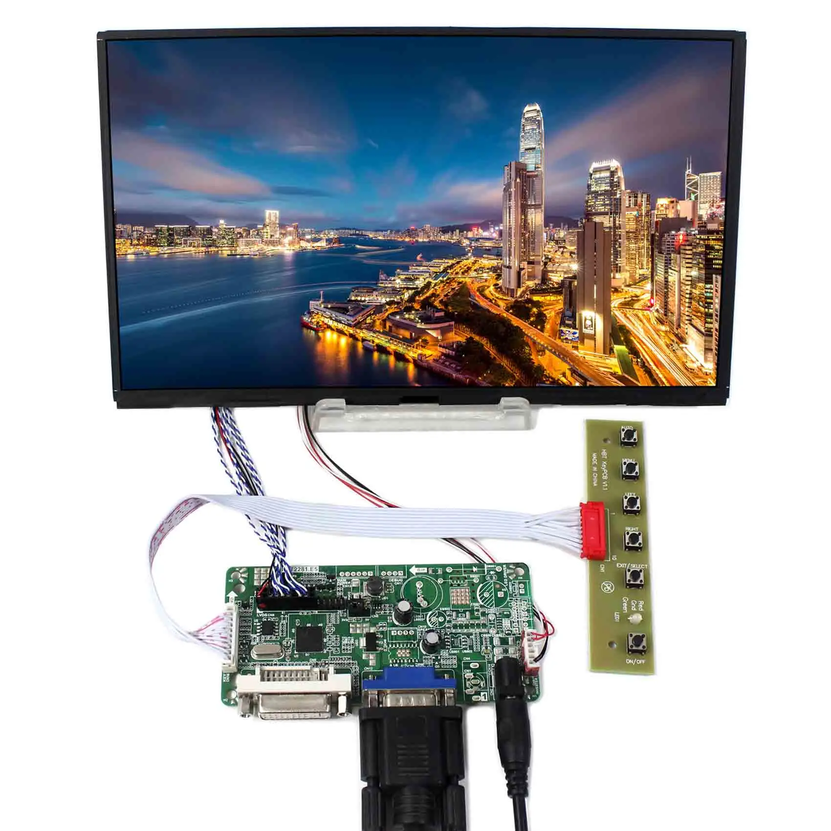 

DVI+VGA LCD Controller Board 10.1inch B101XAN01 1366x768 IPS LCD Panel