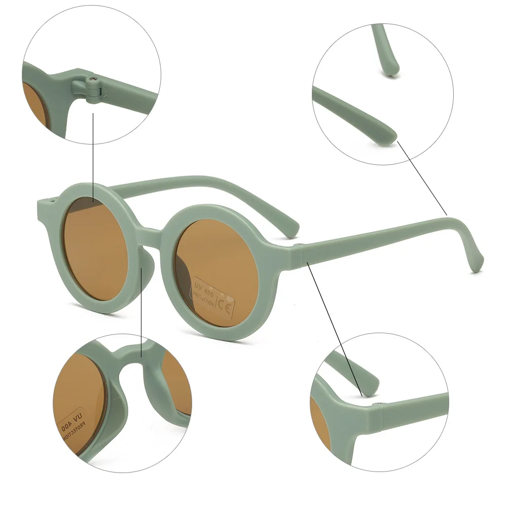 Boy Girl Cute Baby Fashion Children Retro Round Sunglasses UV Protection Classic Kids Sunglasses Fashion Sunglasses Kids Sunglasses Children Sunglasses