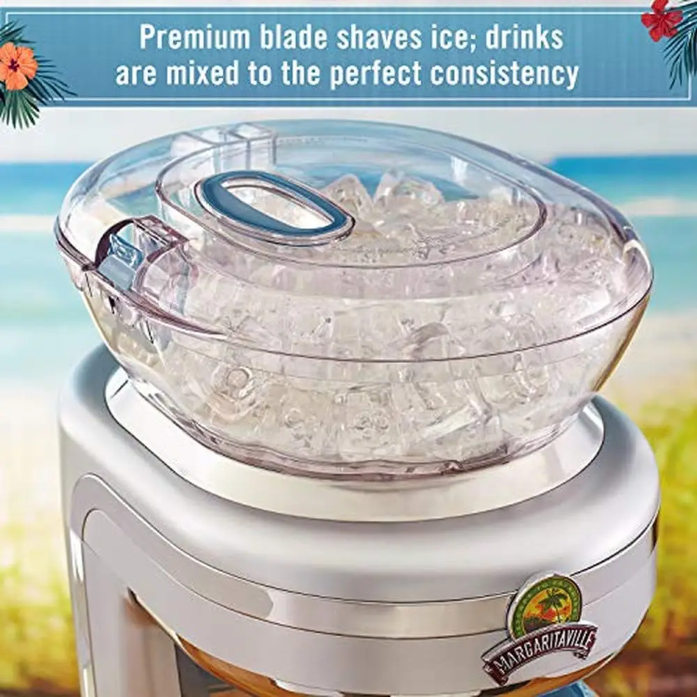 Drink Maker XL Ice Reservoir Shaved Ice Premium Concoctions 550 W Glass Stainless Steel Blocked Word 3