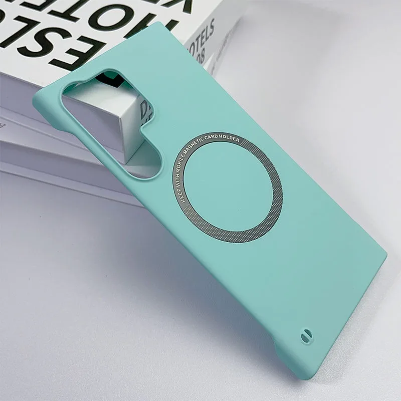 Fashion Frameless Magnetic Slim Case with Magsafe Wireless Charging – PC Hard Cover