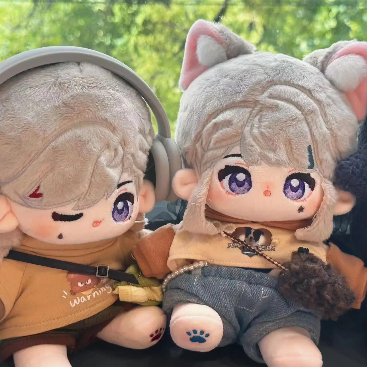 

Cartoon Lyney Lynette Soft Plush Doll Body Cosplay Dress UP Cotton Plushie Anime Genshin Impact Pillow Xmas Gift