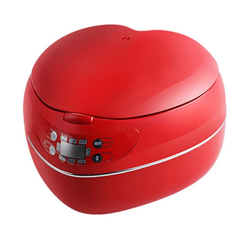 

Cooking Porridge and Making Cakes 300W 1.8L Heart-shaped Rice Cooker Intelligent Mini Rice Cooker with Rice Cooking Function,