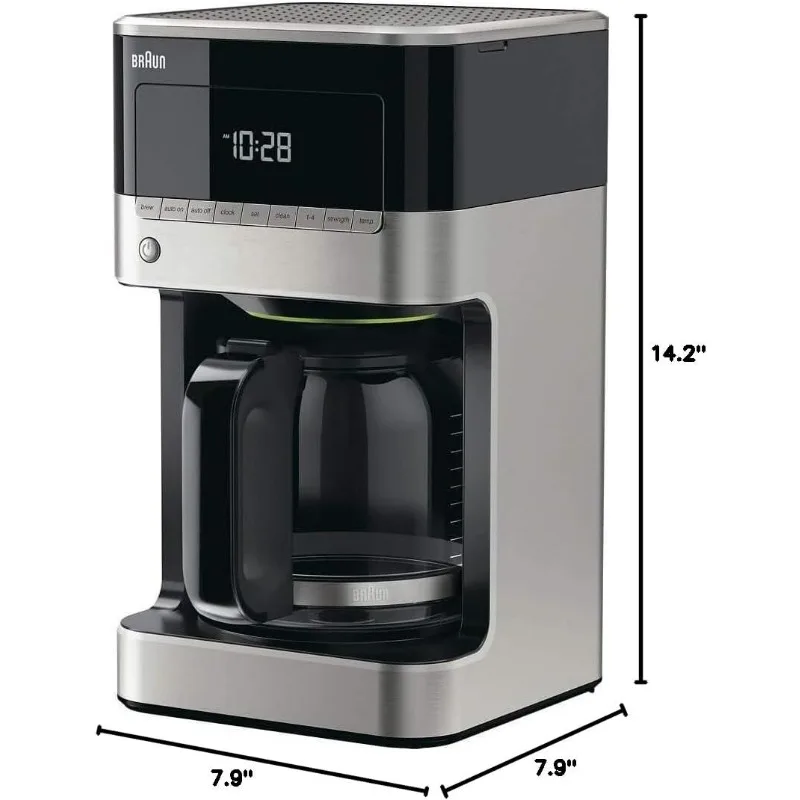 12 cup Drip Coffee Maker,PureFlavor system, Flavor Loss Prevention, Programmable Clock, Black 3