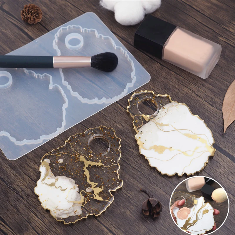 

1pc Creative New Silicone Irregular Tray Molds DIY Crafts Resin Epoxy Cosmetics Make Up Palette Mould New