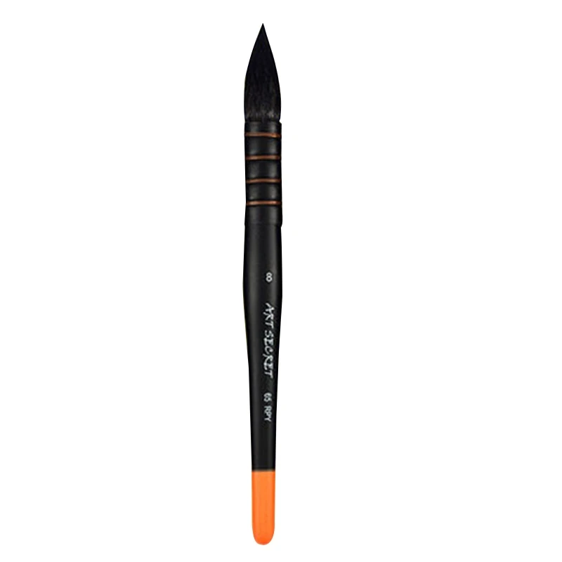 

Y1UB Watercolor Paint Brush Wooden Paintbrush Good Elasticity Great Water Absorption