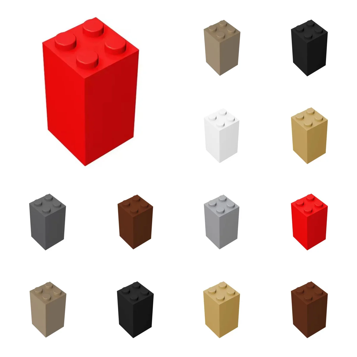 10 Stück 30145 2x2x3 Bausteine Set Haus Schloss Brett Platte Partikel Idee Lernspielzeug Kinder Geburtstagsgeschenke