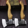 Japanese survival master hand forged DC53 steel high hardness survival hand axe, forest logging axe, household tool axe 4
