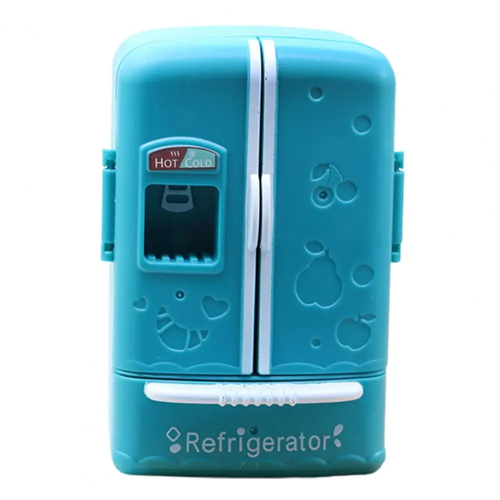 Mini Fridge Toy Cute Realistic Small Simulated Nice-looking Decorative Openable 1/12 Dollhouse Kitchen Furniture Food Toy for Mi
