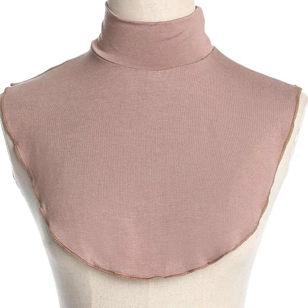 Unisex Modal High Neck Cover Fake Collar Turtleneck Ramadan Hijab Cover High Collars