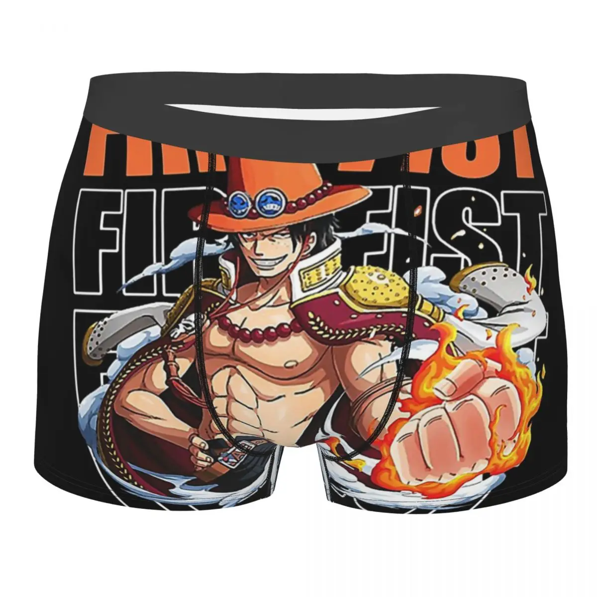 

Fire Fist Ace Shirt Man's Boxer Briefs Underwear Luffy Highly Breathable High Quality Gift Idea