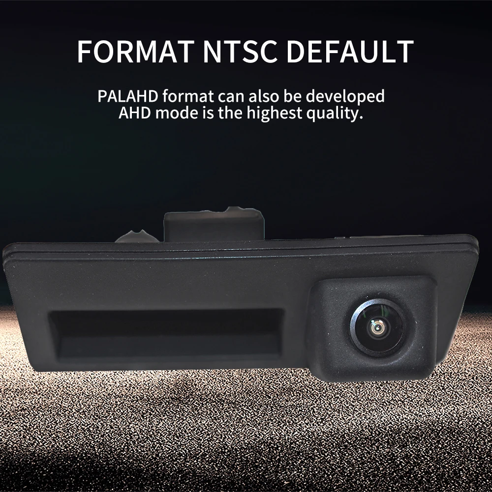 동적 탄도 HD CCD 자동차 후면보기 VW Passat Audi A4L 6L3 S5 Q357 Sagitar Tiguan 용 역방향 백업 트렁크 핸들 카메라