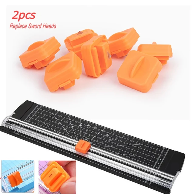 6 Pcs Paper Trimmer Replacement Blades Craft Paper Cutting Replacement  Blades for A4 Paper Cutter(Orange