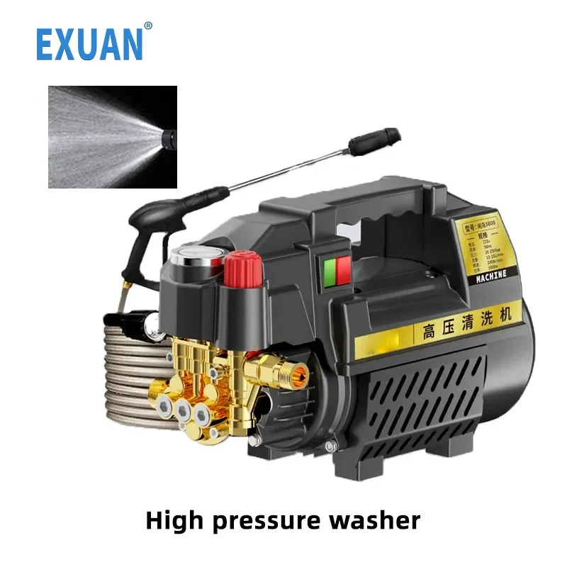 220V Home Car Wash Machine Artefatto Ad Alta Pressione Piccola Macchina Per La Pulizia Portatile Autolavaggio Pistola Ad Acqua Pompa Ad Acqua Ad Alta 