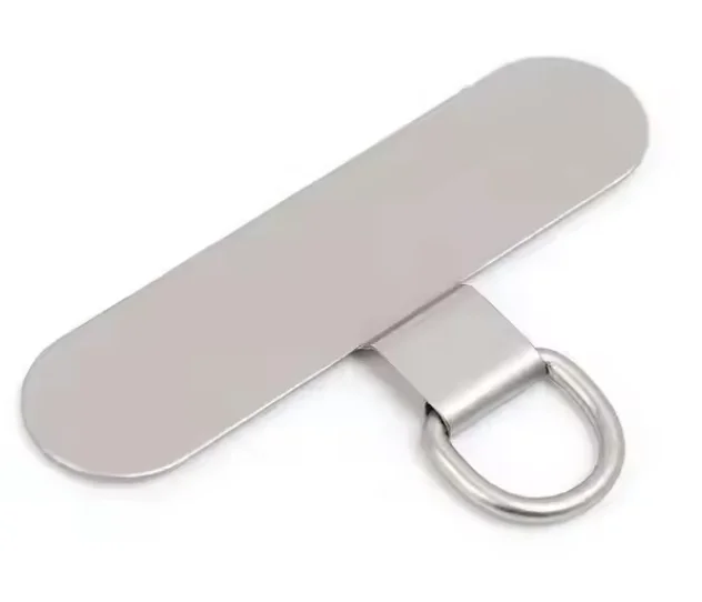 Set of 2 Ultra-Thin Stainless Steel Phone Tether Tabs
