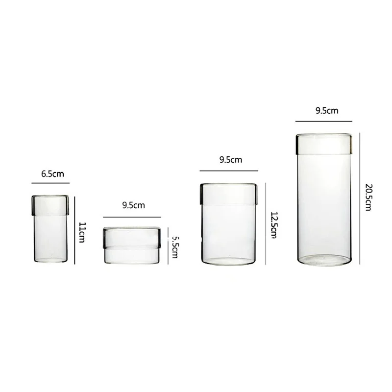 Transparent Cylinder Terrarium Bottle