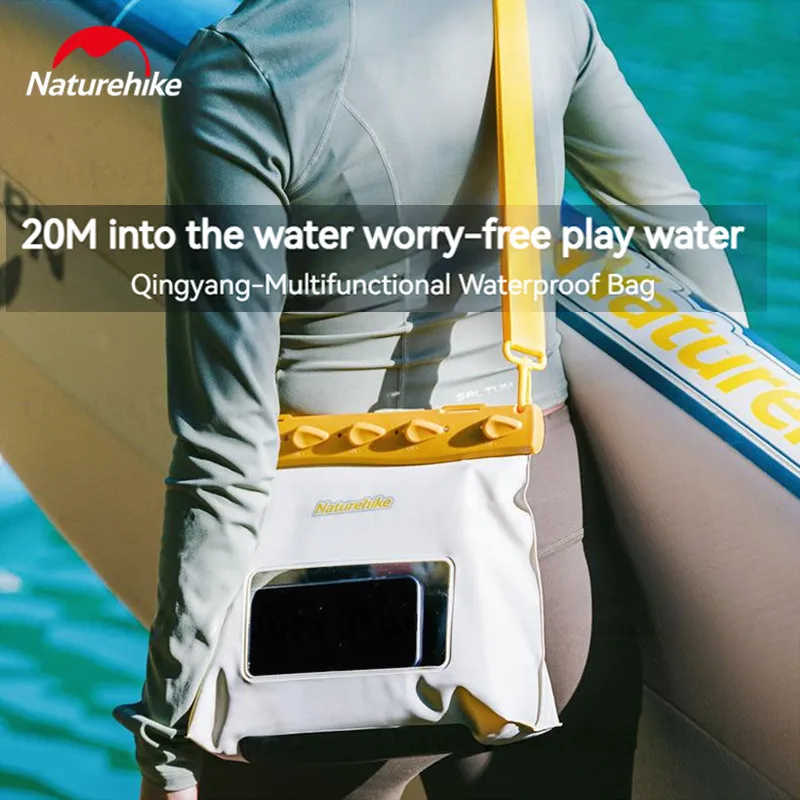 Naturehike 5.6L/2.6L Shoulder Bag Ultralight Waterproof Bag Travel Portable Large-Capacity Cross PVC Swimming Fishing