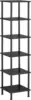Hoobro 6-Tier Corner Shelf, Corner Square Rack Display Shelf, Tall Storage Rack Plant Stand, Corner Bookcase For Small Spaces, 1