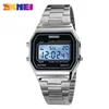 SKMEI Luxury Digital Watch for Men Retro Stainless Steel Electron Sports Waterproof Wristwatches Clock 1328 Reloj Hombre 1123