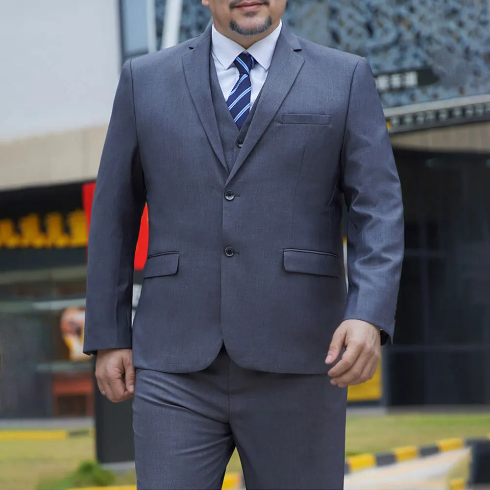 Formal Suit Plus Size Male Suit for Wedding Business 4XL-10XL