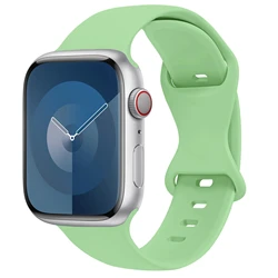 Premium Silicone Sport Strap for Smartwatch - Versatile and Durable Bracelet (Pistachio)