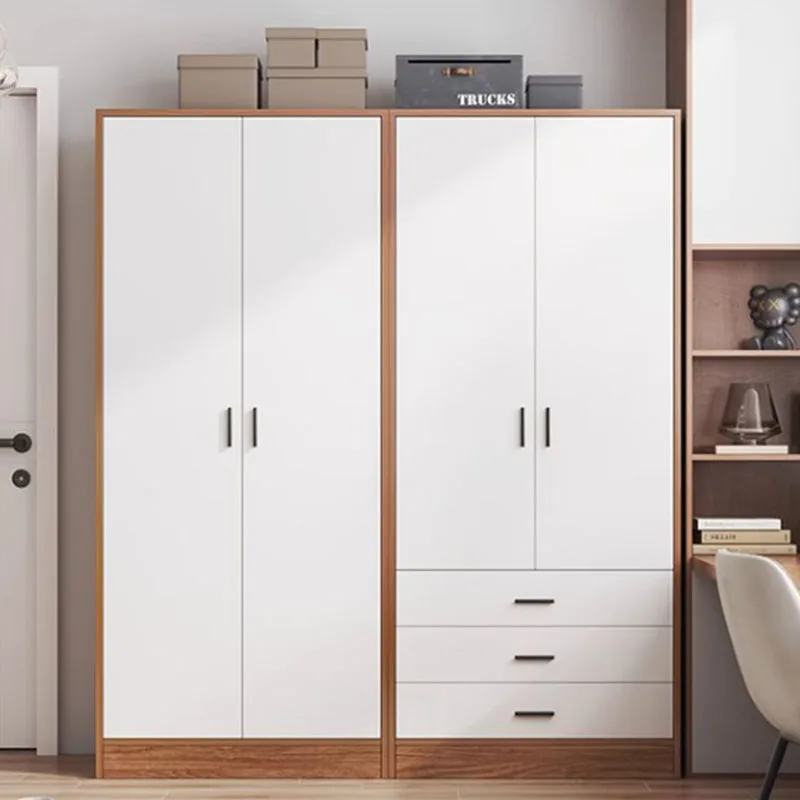 

White Multifuncion Storage Wardrobe Drawers Wooden Modern Luxury Wardrobe Clothes Organizer Armario Para Ropa Bedroom Furniture
