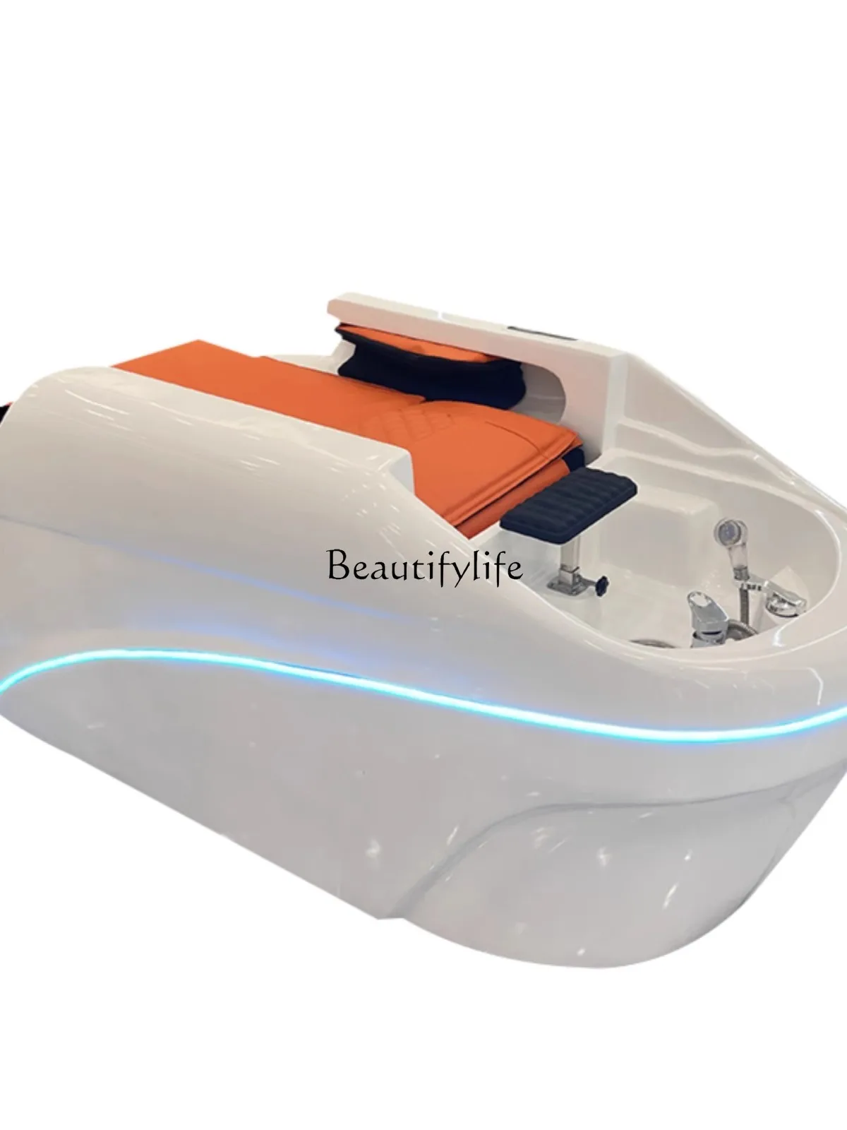 High-End Water Circulation Automatic Intelligent Electric Massage Shampoo Bed Whole Body Heating Fumigation new 6 dimensional 1 body water circulation head treatment fumigation shampoo basin seat intelligent constant temperature heating