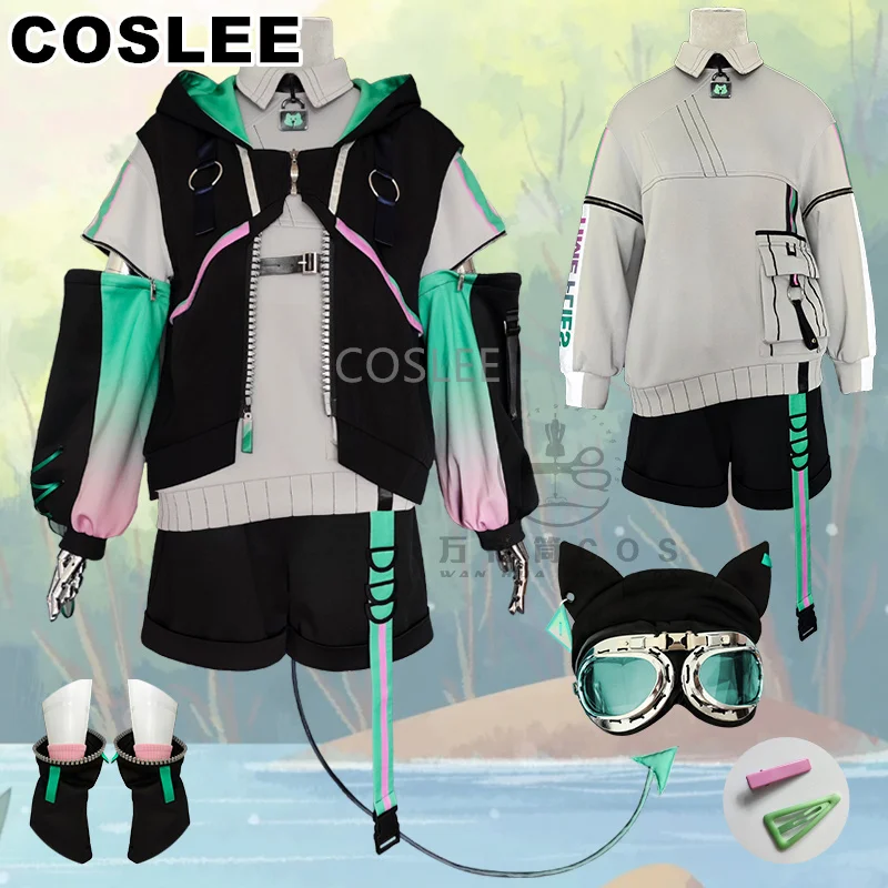 

COSLEE Vtuber VirtuaReal Aza Cosplay Costume Game Suit Youthful Handsome Fashion Casual Wear Uniform Halloween Party Outfit New