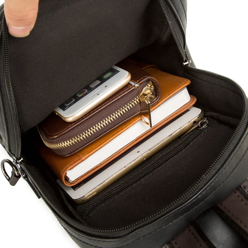 حقائب جلدية كروس للرجال، حقيبة ماسنجر للصدر بتصميم...