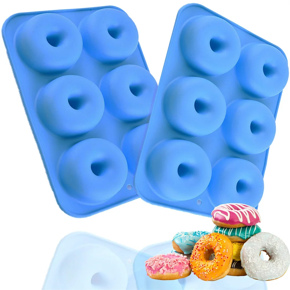 Heat Resistant Non-Stick Silicone Donut and Bagel Baking Mold
