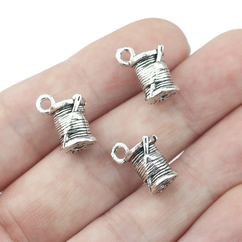 

8pieces 11*15mm Hot Sell Sewing Charm Antique Silver Color Women Sewing Pendant DIY Jewelry Making Craft