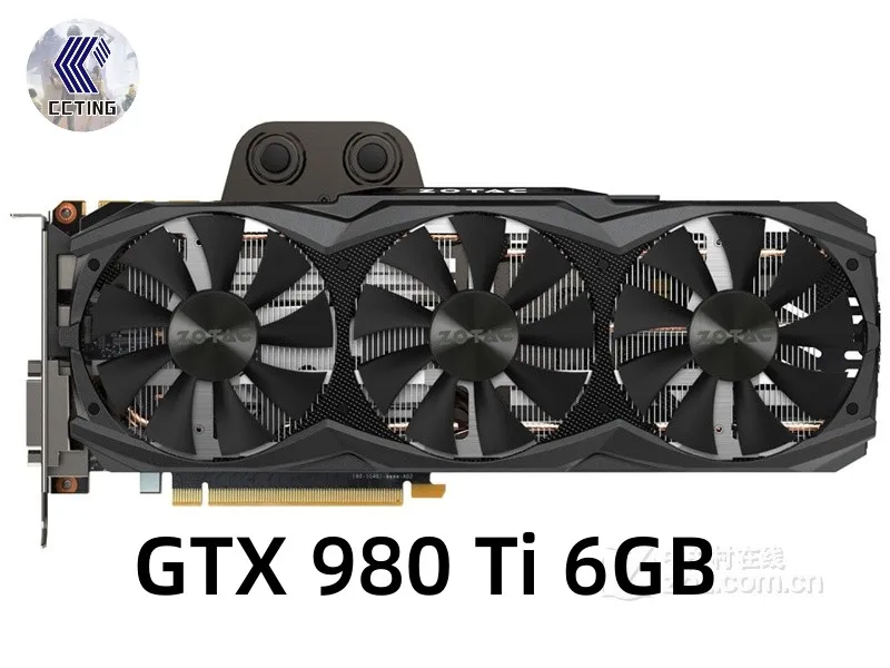 ZOTAC GTX 980 Ti 6GD5 OC Gaming GPU Video Cards NVIDIA GeForce GTX 980 Ti  6GB Graphics Card Desktop PC Computer Game VGA Used