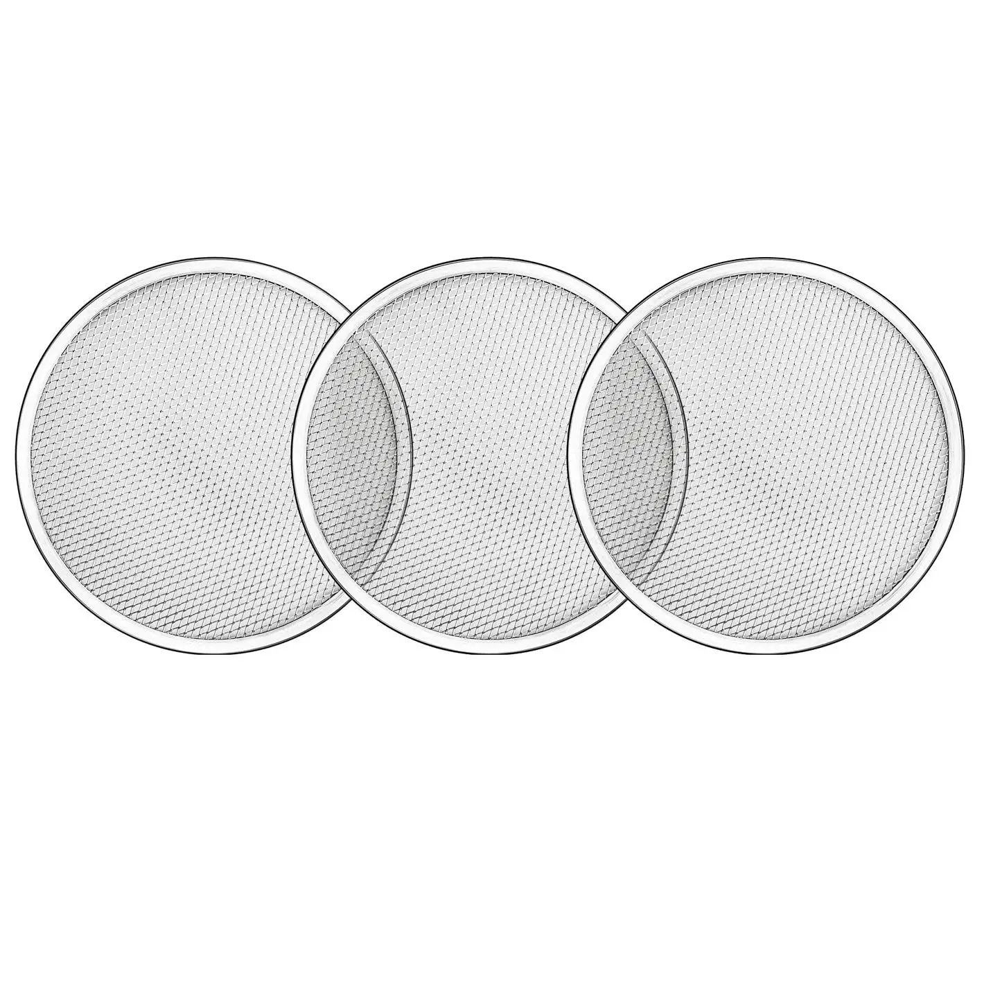 

Алюминиевый противень для пиццы, противень с отверстиями для выпечки, круглый поднос для крепче, пиццы, 12 дюймов