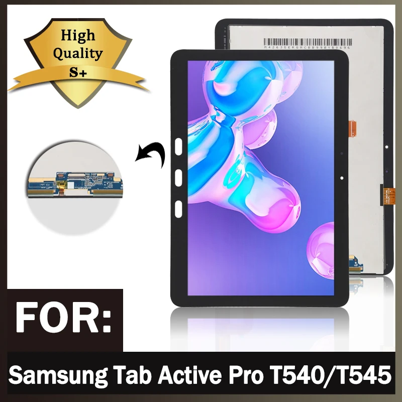 Tela Lcd Original e Digitalizador Montagem Completa Samsung Tab Active Pro Sm-t540 T545 T547 101