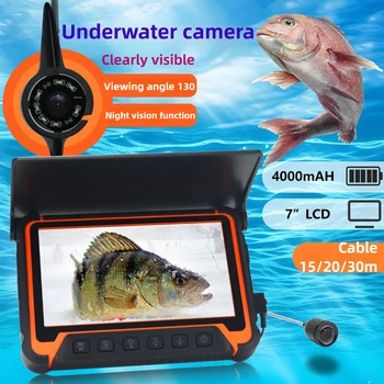 7-Inch Underwater Fish Finder – Temperature & Depth Sensor, Video Storage 1