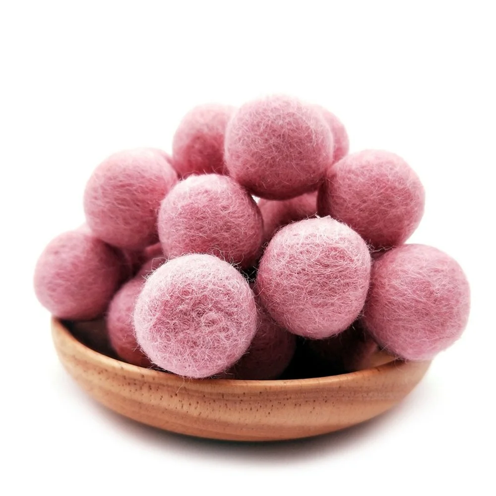 50pcs/lot 1.0cm/1.2cm/1.5cm/2cm/3cm Wool Felt Balls Round Pom Poms Mixed color 26 Colors