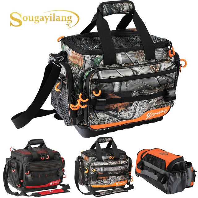 Fishing Tackle Box Bag - Fishing Bags for Saltwater or Freshwater (#Green)  Fishing Tackle Bags - Padded Shoulder Strap - Tackle Bag for 3600 3700