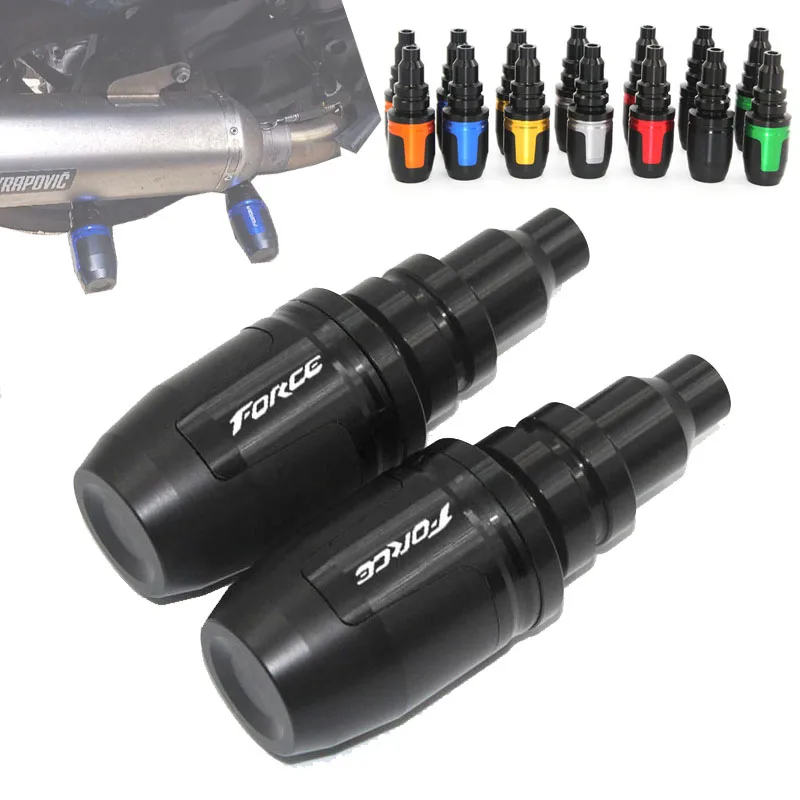

For YAMAHA FORCE155 FORCE 155 2015-2023 New High Quality Motorcycle CNC Aluminium Crash Pads Exhaust Frame Slider Protector