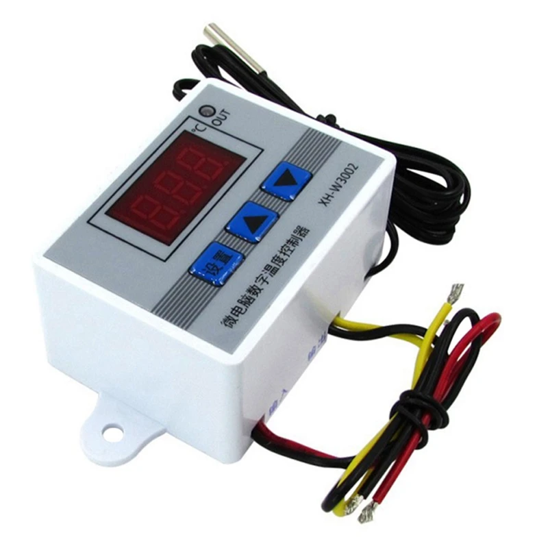 

XH-W3002 Microcomputer Digital Thermostat With Probe Heat Cool Temp Thermostat Control Switch
